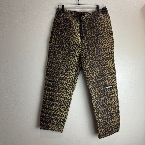 Supreme Micro Down Pant Leopard Size XL - Picture 1 of 16